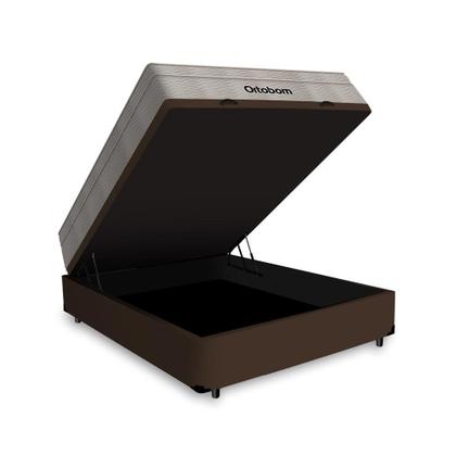 Imagem de Box Baú com Colchão Molas Ortobom AirTech Viúva 128 cm
