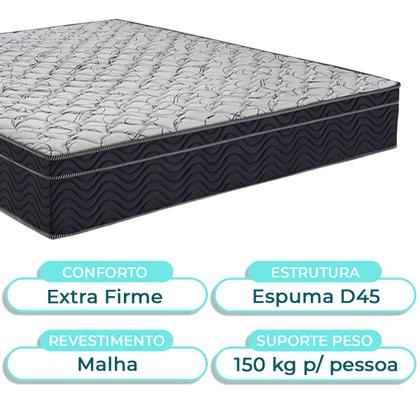Imagem de Box Bau Marrom+Colchão Casal Airtech 150 Ortobom+Cabeceira