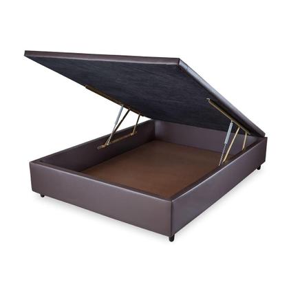 Imagem de Box Baú Orthocrin Marrom Casal- 138x188x31