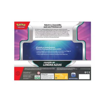 Imagem de Box Cards Tcg Pokémon Coleção Lendas Azuis Dialga Ex Copag