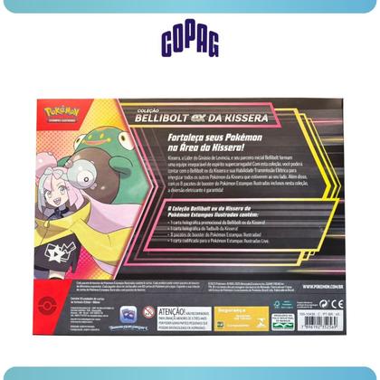 Imagem de Box Coleção Bellibolt da Kissera Ex Pokémon Copag Cards TCG Booster Tadbulb Cartas Baralho Jogo