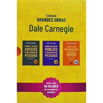 Imagem de Box Coleção Grandes Obras 3 Livros Dale Carnegie Como Fazer Amigos e Influenciar Pessoas + 2