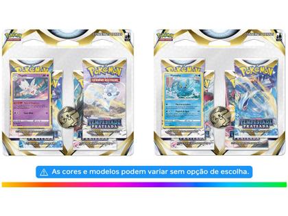 Imagem de Box de Cartas Pokémon Estampas Ilustradas Espada e - Escudo Tempestade Prateada Copag 25 Cartas