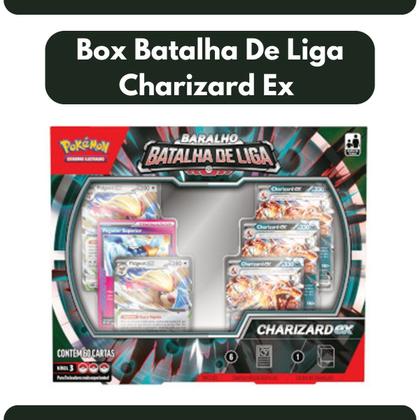 Imagem de Box Deck Baralho Batalha De Liga Charizard Ex Pokemon Copag TCG Original Coleção Cards Cartas