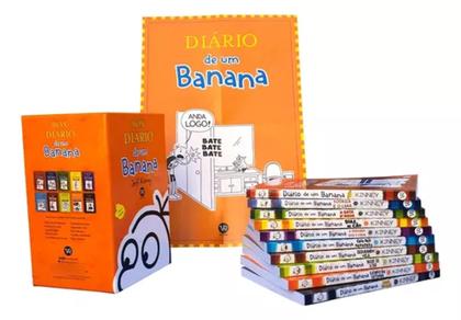 Imagem de Box Diário de um Banana 1-10 Completo c/ Pôster - Coleção Jeff Kinney VR Editora