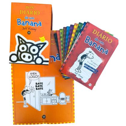 Imagem de Box Diário de um Banana 1-10 Completo c/ Pôster - Coleção Jeff Kinney VR Editora
