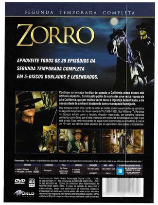 Imagem de Box DVD Zorro Segunda Temporada Completa 39 Episódios
