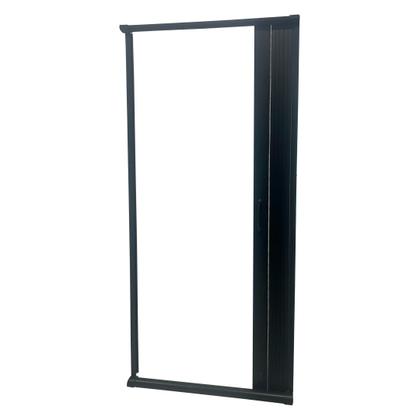 Imagem de Box para Banheiro de PVC 185x70cm Sanfonado Frontal Bcf Preto