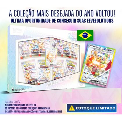 Imagem de Box Pokémon Arco-íris Evoluções Prismáticas Eevee Português