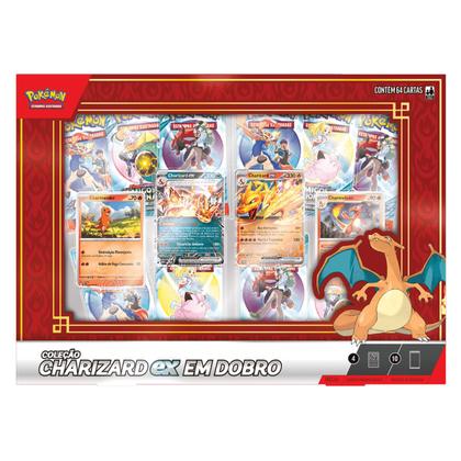 Imagem de Box Pokemon Charizard ex Em Dobro Cartas Pokemon