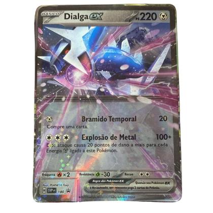 Box Pokemon Coleção Ex Lendas Azuis 49 Cartas Dialga Copag - Deck