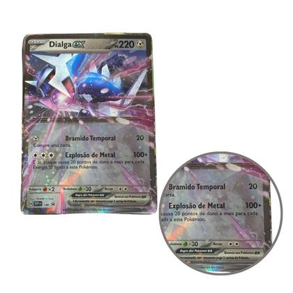 Box Pokemon Coleção Ex Lendas Azuis 49 Cartas Dialga Copag - Deck