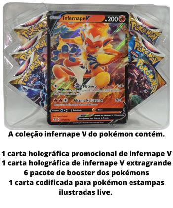 Imagem de Box Pokémon Coleção Infernape V Copag Cartas Raras 