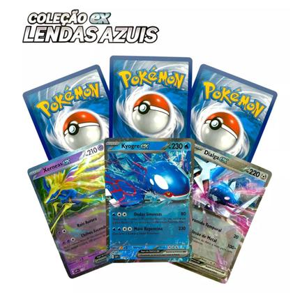 Box Pokemon Coleção Lendas Azuis Kyogre Batalha De Liga Deck