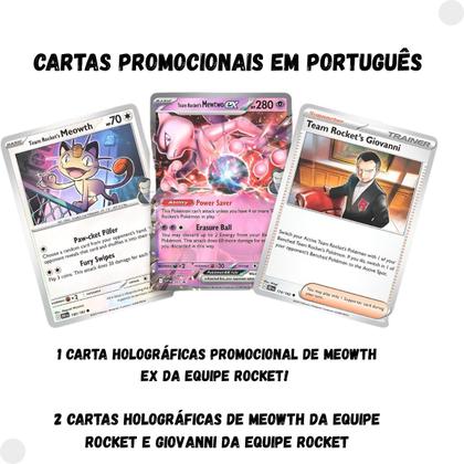 Box Pokémon Coleção Mewtwo Ex Da Equipe Rocket Português - Copag