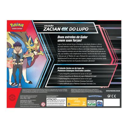 Imagem de Box Pokemon Coleçao Zacian ex Do Lupo Cartas Pokemon