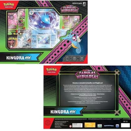 Imagem de Box Pokémon EV6.5 Coleção Fábulas Nebulosas Kingdra Ex Escarlate Violeta Cards Carta Colecionáveis Booster Original