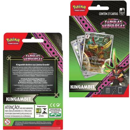 Imagem de Box Pokémon EV6.5 Fábulas Nebulosas Coleção Kingambit Copag Escarlate Violeta Cards Carta Colecionáveis Booster Original