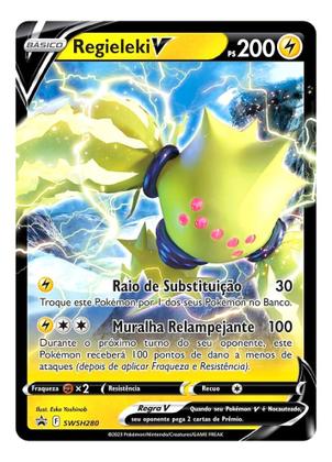 Box Pokémon Regieleki V Realeza Absoluta Cartas Copag Jogo - Deck
