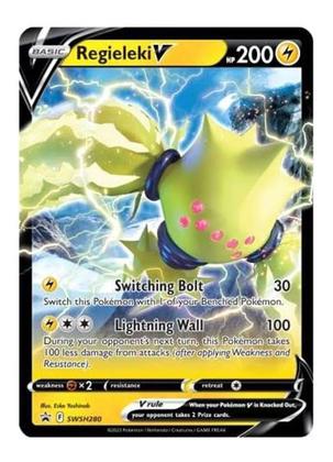Box Pokémon Regieleki V Realeza Absoluta Cartas Copag Jogo - Deck