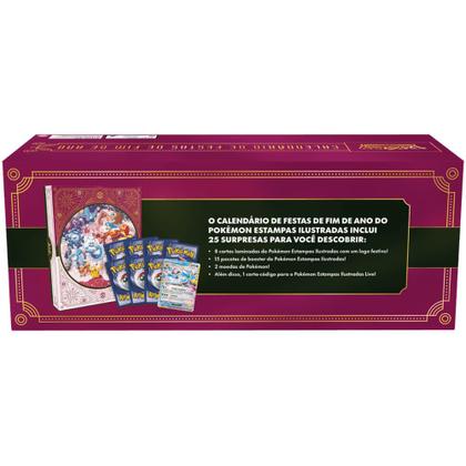 Imagem de Box Pokémon Tcg Calendário De Festas Fim De Ano 2025 Copag em Português