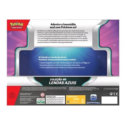 Imagem de Box Pokémon Tcg Coleção Ex Lendas Azuis Pokémon Português original
