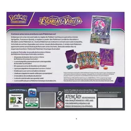 Box Pokémon Treinador Avançado Miraidon Scarlate E Violeta 32570