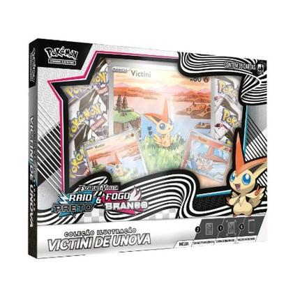 Imagem de Box Pokemon Victini Unova Raio Preto E Fogo Branco - Copag