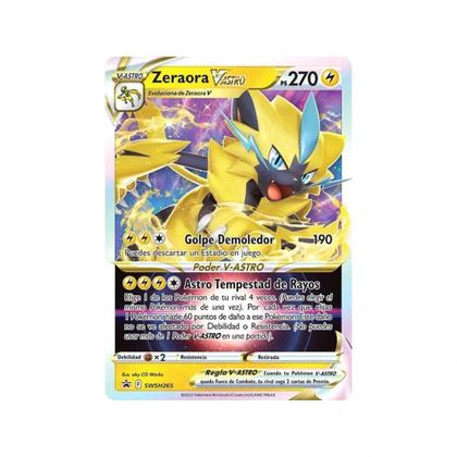 Box Pokemon Zeraora Vmax V-astro 52 Cartas - Copag 32162 - Deck de
