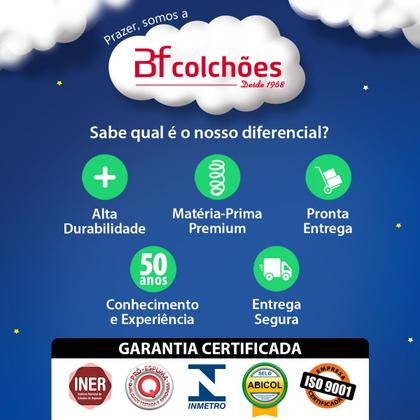 Imagem de Box Queen Com Duas Camas Auxiliar Bicamas De Mola Bonnel 158x198x38cm - BF Colchões