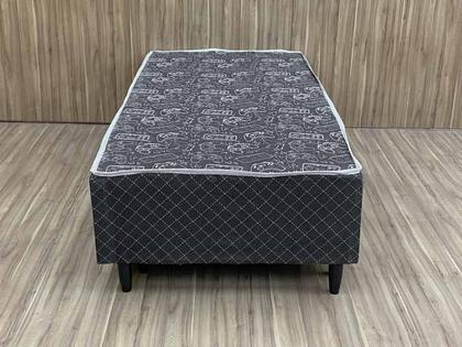 Box Solteiro com Cama Auxiliar Blindado material sintético Linhão Preto AN - Alpoim Imagem de Box Solteiro com Cama Auxiliar Blindado material sintético Linhão Preto AN