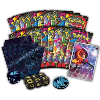 Imagem de Box Treinador Avançado Pokémon Megaevolução 2 Elite Trainer Fogo Fantasmagórico: Mega Charizard