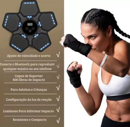 Boxe Maquina De Soco Com Musica Treinamento Agilidade Full - SHR Imagem de Boxe Maquina De Soco Com Musica Treinamento Agilidade Full