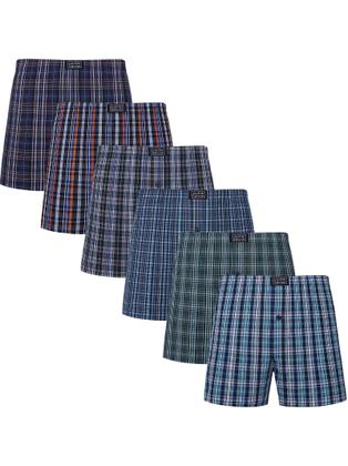 Imagem de Boxer Shorts JupiterSecret - 6 Unidades, Elástico na Cintura (Cores Sortidas)