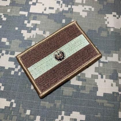 Imagem de BP0203V04 Bandeira El Salvador Patch Bordado Fecho Contato