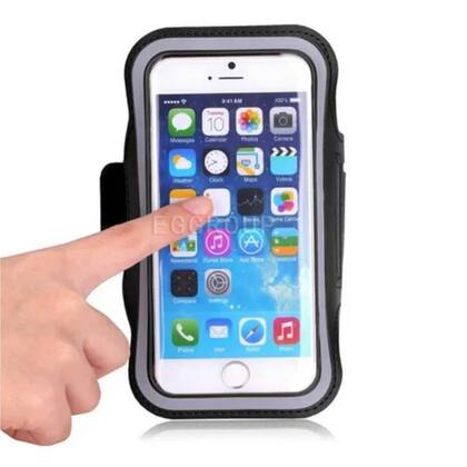 Imagem de Braçadeira Capa Suporte Porta Celular de Braço + Fone de Ouvido Esportes Correr Bicicleta