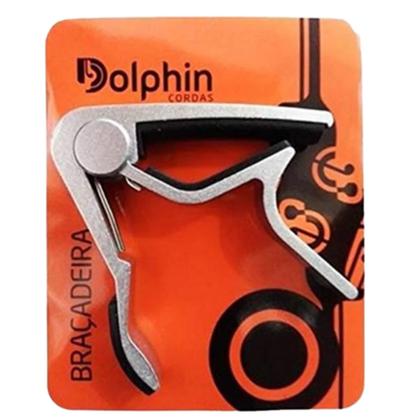 Imagem de Braçadeira Capotraste De Aço Prata Para Violão Dolphin 6382