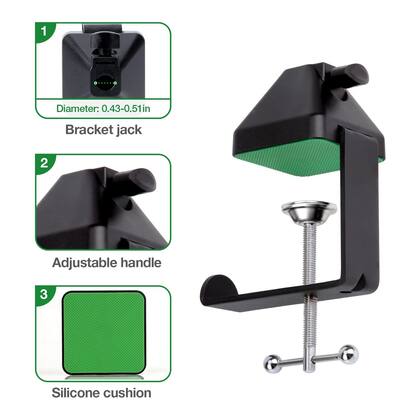 Imagem de Braçadeira de montagem em mesa SUNMON Heavy-Duty Metal para microfone