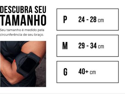 Imagem de Braçadeira para celular armband corrida knit fiber preta