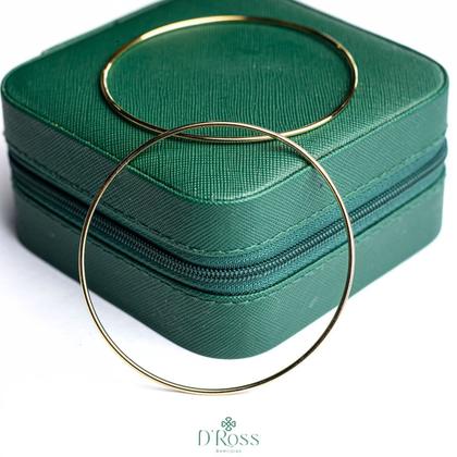 Imagem de Bracelete de Argola Lisa Banhada a Ouro 18 K