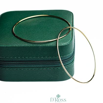 Imagem de Bracelete de Argola Lisa Banhada a Ouro 18 K