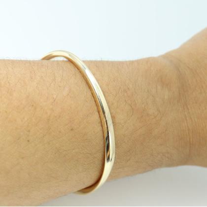 Imagem de Bracelete Feminino Dourado Fio Torcido Folheado a Ouro