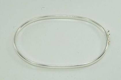 Imagem de Bracelete Feminino Liso Prata 925