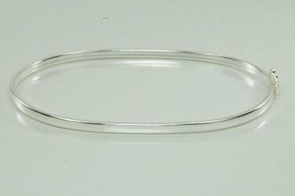 Imagem de Bracelete Feminino Liso Prata 925