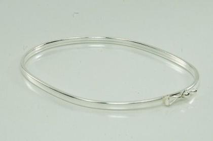 Imagem de Bracelete Feminino Liso Prata 925