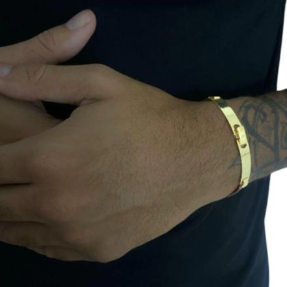 Imagem de Bracelete Liso 6mm - Banhado a Ouro 18k