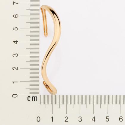 Imagem de Bracelete Ondulado Banhado à Ouro Rommanel 552236 Cor:Dourado