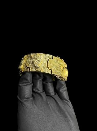 Imagem de BRACELETE PERSONALIZADO 35 MILÍMETROS Nossa Senhora - BANHADO A OURO 18K