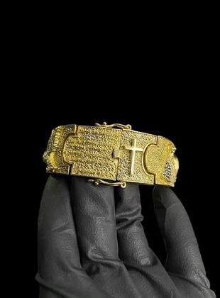 Imagem de BRACELETE PERSONALIZADO 35 MILÍMETROS Nossa Senhora - BANHADO A OURO 18K