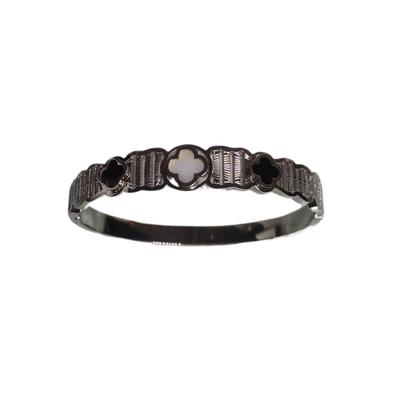 Imagem de Bracelete trevo inox luxuoso